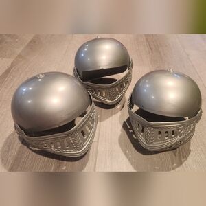 Silver Medieval Knight Helmets